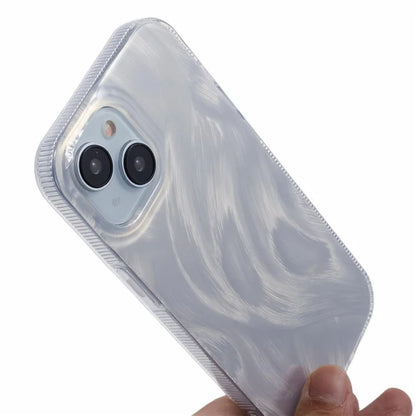 For iPhone 15 Plus Back Case Anti-slip IMD Pattern Printing Acrylic Phone Cover