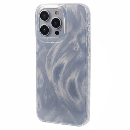 For iPhone 13 Pro Case Laser Metal Scratch IMD Pattern TPU+Acrylic Phone Case