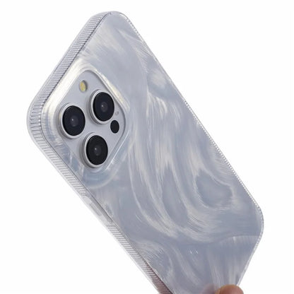 For iPhone 13 Pro Case Laser Metal Scratch IMD Pattern TPU+Acrylic Phone Case
