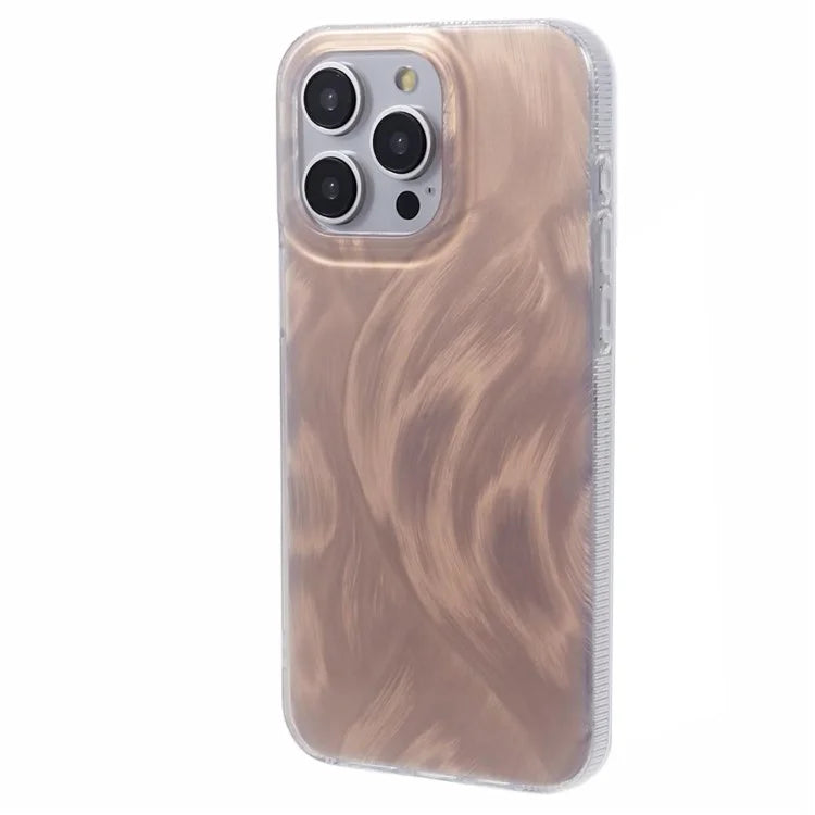 For iPhone 13 Pro Case Laser Metal Scratch IMD Pattern TPU+Acrylic Phone Case