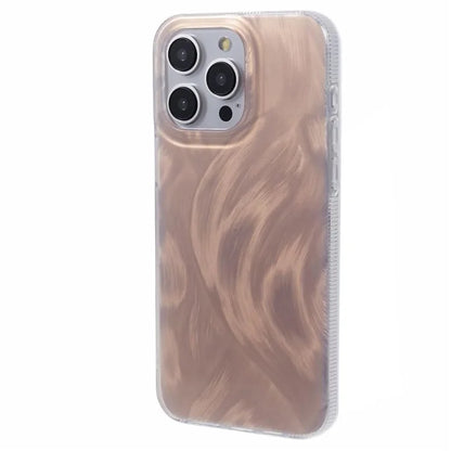 For iPhone 13 Pro Case Laser Metal Scratch IMD Pattern TPU+Acrylic Phone Case