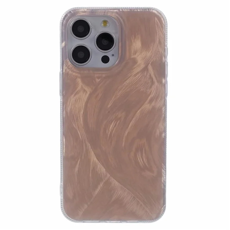 For iPhone 13 Pro Case Laser Metal Scratch IMD Pattern TPU+Acrylic Phone Case