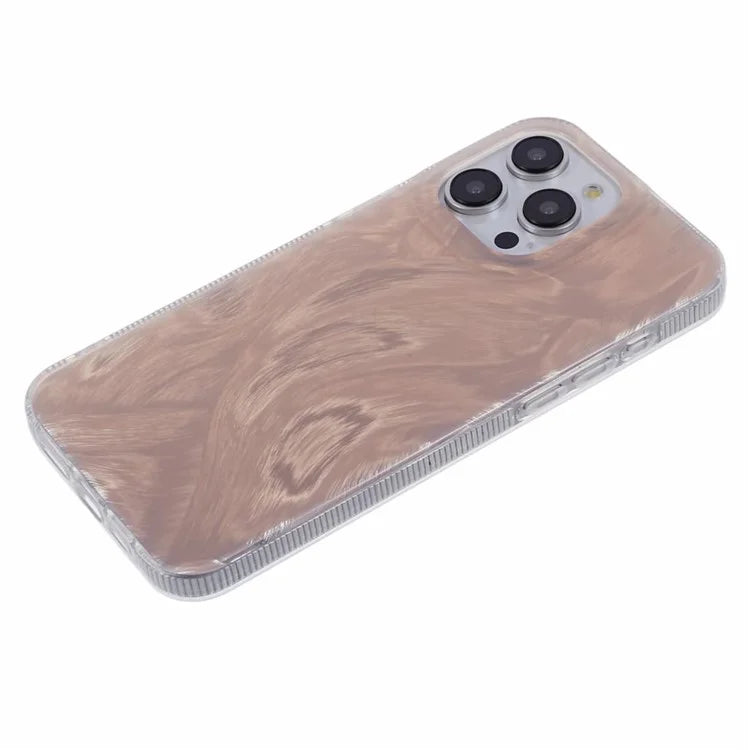For iPhone 13 Pro Case Laser Metal Scratch IMD Pattern TPU+Acrylic Phone Case