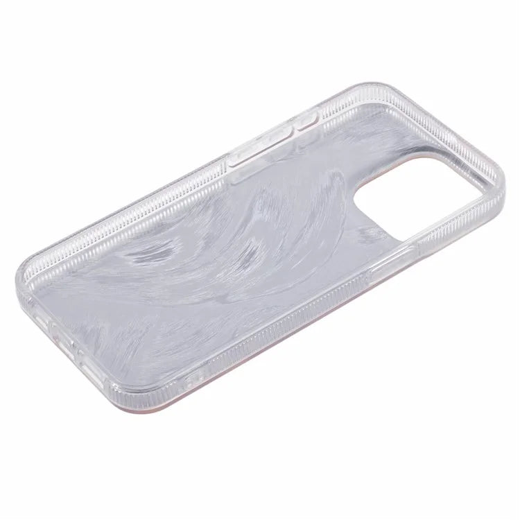 For iPhone 13 Pro Case Laser Metal Scratch IMD Pattern TPU+Acrylic Phone Case