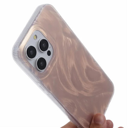 For iPhone 13 Pro Case Laser Metal Scratch IMD Pattern TPU+Acrylic Phone Case