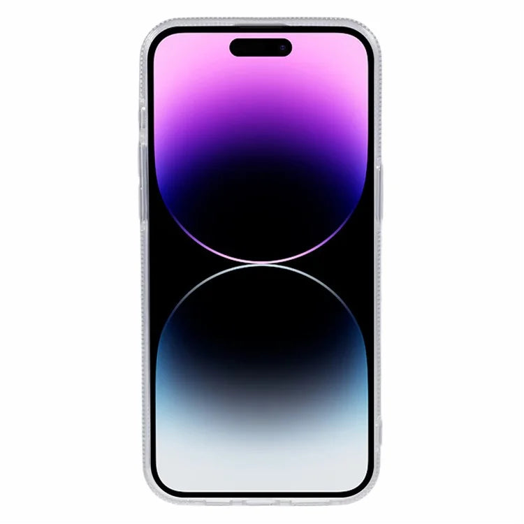 For iPhone 14 Pro Case IMD Laser Pattern TPU+Acrylic Phone Protector