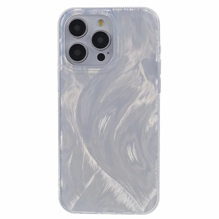 For iPhone 14 Pro Case IMD Laser Pattern TPU+Acrylic Phone Protector