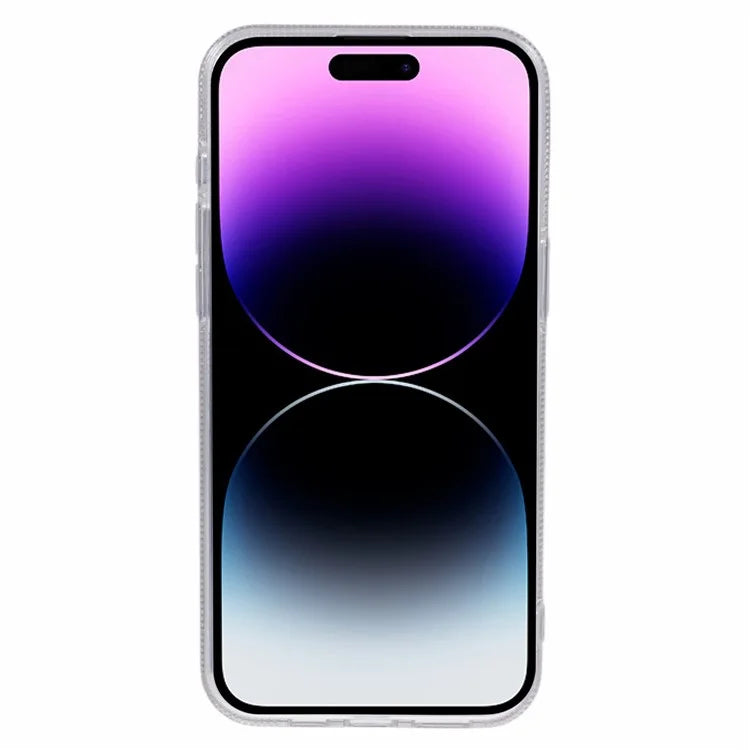 For iPhone 14 Pro Case IMD Laser Pattern TPU+Acrylic Phone Protector