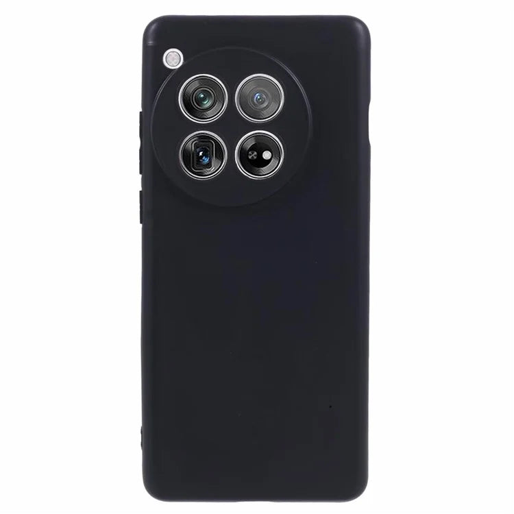For OnePlus 12 5G Case Drop-resistant Glossy TPU Phone Back Shell with Precise Lens Cutouts