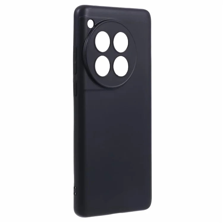 For OnePlus 12 5G Case Drop-resistant Glossy TPU Phone Back Shell with Precise Lens Cutouts