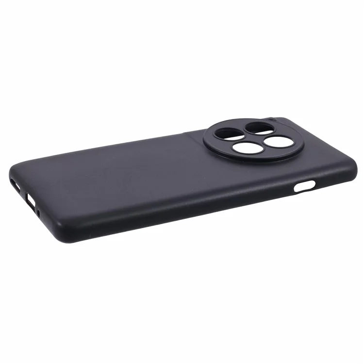 For OnePlus 12 5G Case Drop-resistant Glossy TPU Phone Back Shell with Precise Lens Cutouts