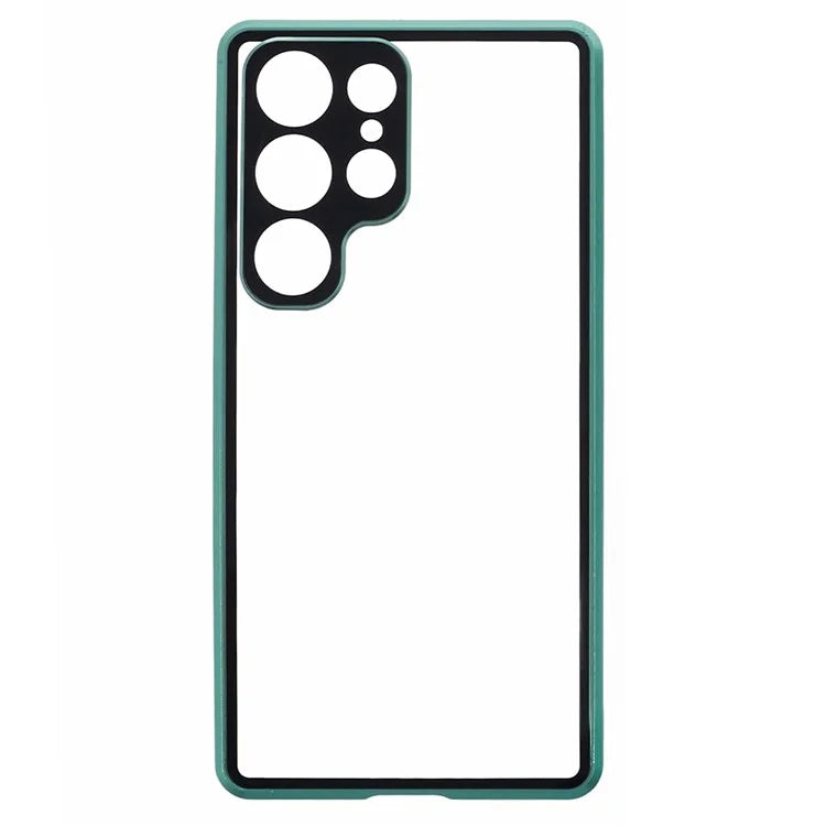 For Samsung Galaxy S23 Ultra Anti Peeping Case Tempered Glass Magnetic Adsorption Metal Frame Phone Cover