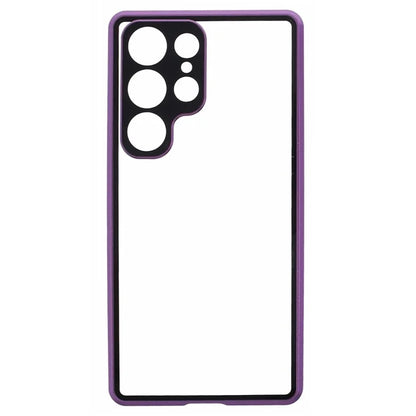 For Samsung Galaxy S23 Ultra Anti Peeping Case Tempered Glass Magnetic Adsorption Metal Frame Phone Cover