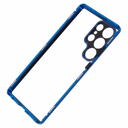 For Samsung Galaxy S23 Ultra Anti Peeping Case Tempered Glass Magnetic Adsorption Metal Frame Phone Cover