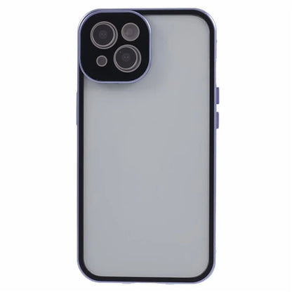 For iPhone 14 Plus Double-Sided Tempered Glass Phone Case with Magnetic Adsorption Metal Frame
