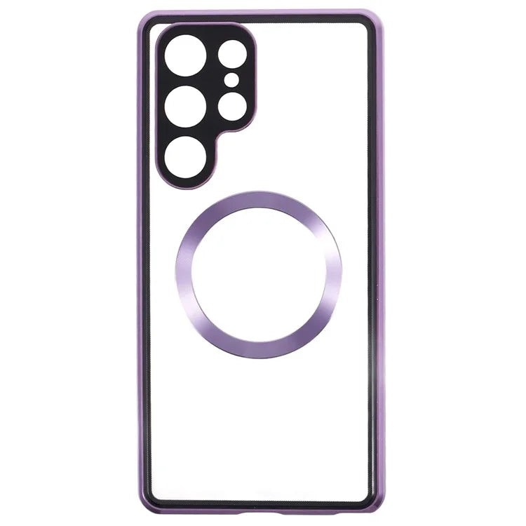 For Samsung Galaxy S23 Ultra Phone Case Double-Sided Protection Compatible with Magsafe