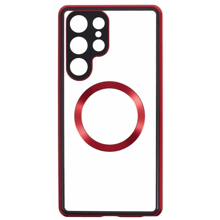 For Samsung Galaxy S23 Ultra Phone Case Double-Sided Protection Compatible with Magsafe