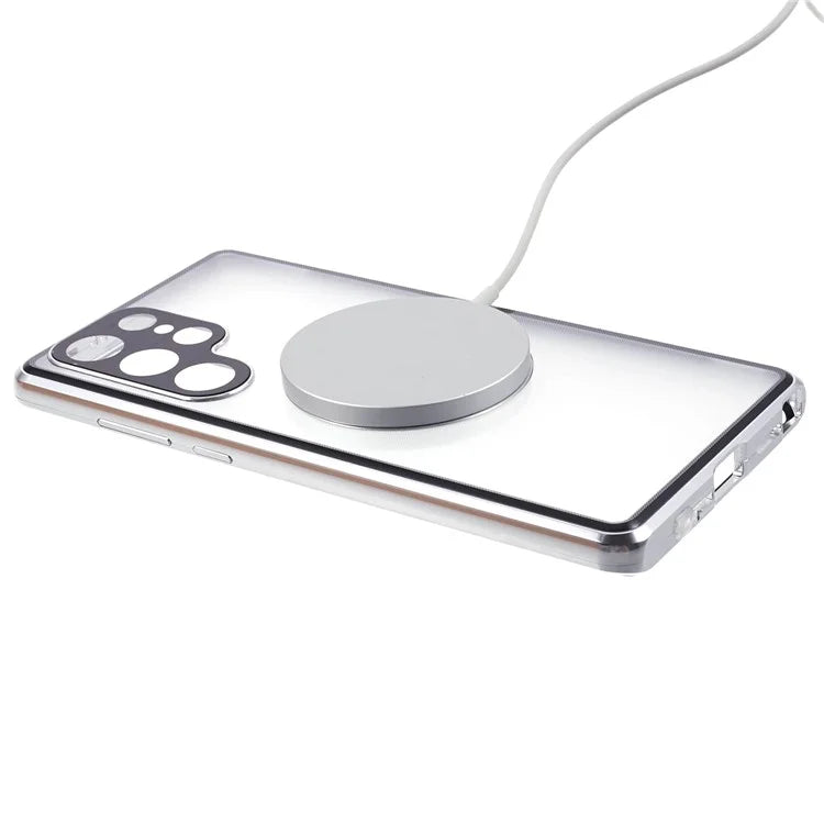 For Samsung Galaxy S23 Ultra Phone Case Double-Sided Protection Compatible with Magsafe