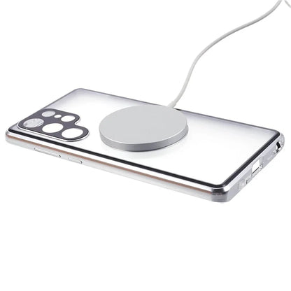 For Samsung Galaxy S23 Ultra Phone Case Double-Sided Protection Compatible with Magsafe