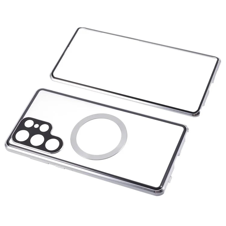 For Samsung Galaxy S23 Ultra Phone Case Double-Sided Protection Compatible with Magsafe