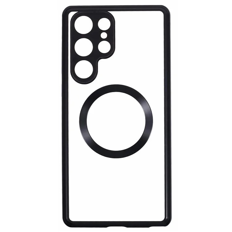 For Samsung Galaxy S23 Ultra Phone Case Double-Sided Protection Compatible with Magsafe