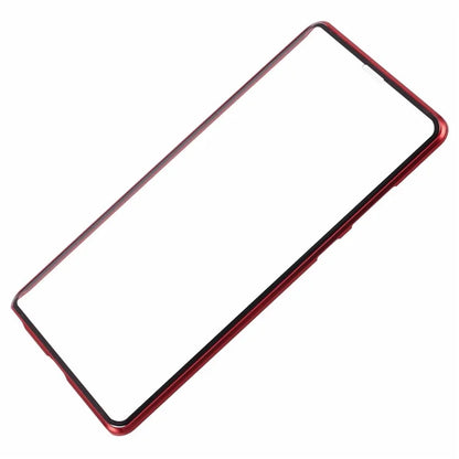 For Samsung Galaxy S22 Ultra 5G Double Sided Clear Case Tempered Glass Phone Cover Magnetic Adsorption