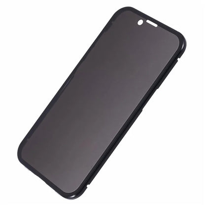 Anti-Peeping Case For iPhone 14 Magnetic Adsorption Frame+Tempered Glass Phone Cover