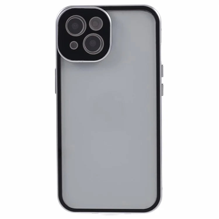 For iPhone 14 Plus Magnetic Privacy Case Tempered Glass Double-sided Phone Cover