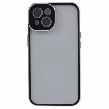 For iPhone 14 Plus Magnetic Privacy Case Tempered Glass Double-sided Phone Cover