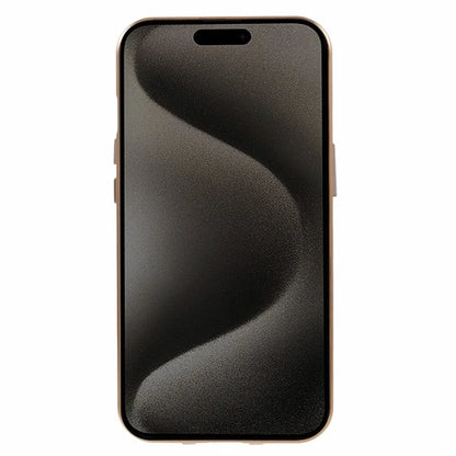 For iPhone 15 Magnetic Adsorption Case Metal Bumper Tempered Glass Privacy Cover