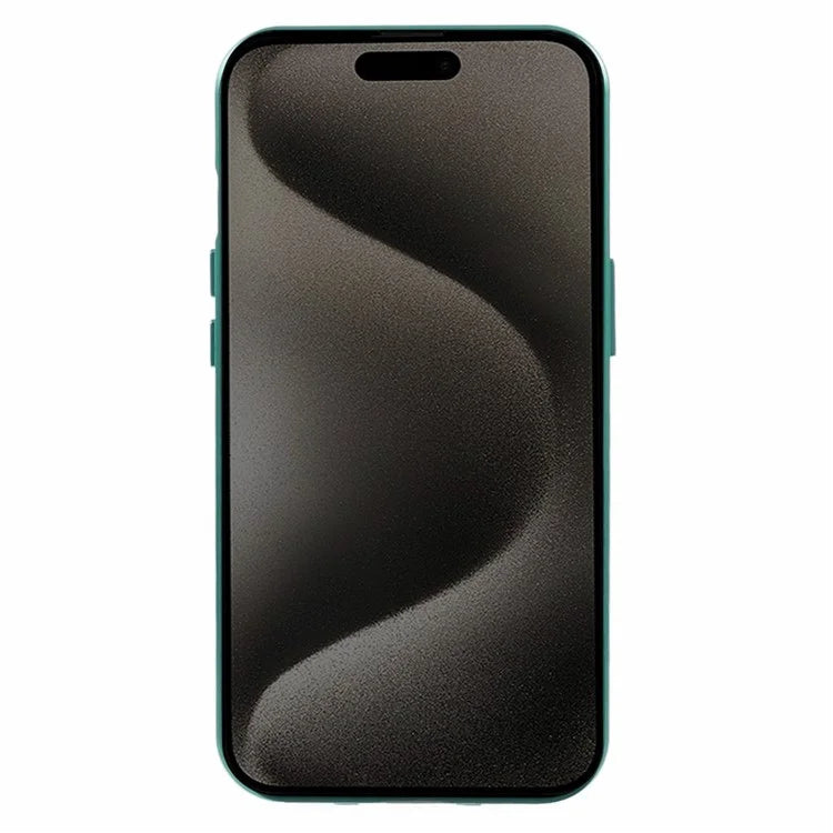 For iPhone 15 Magnetic Adsorption Case Metal Bumper Tempered Glass Privacy Cover