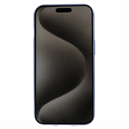 For iPhone 15 Magnetic Adsorption Case Metal Bumper Tempered Glass Privacy Cover