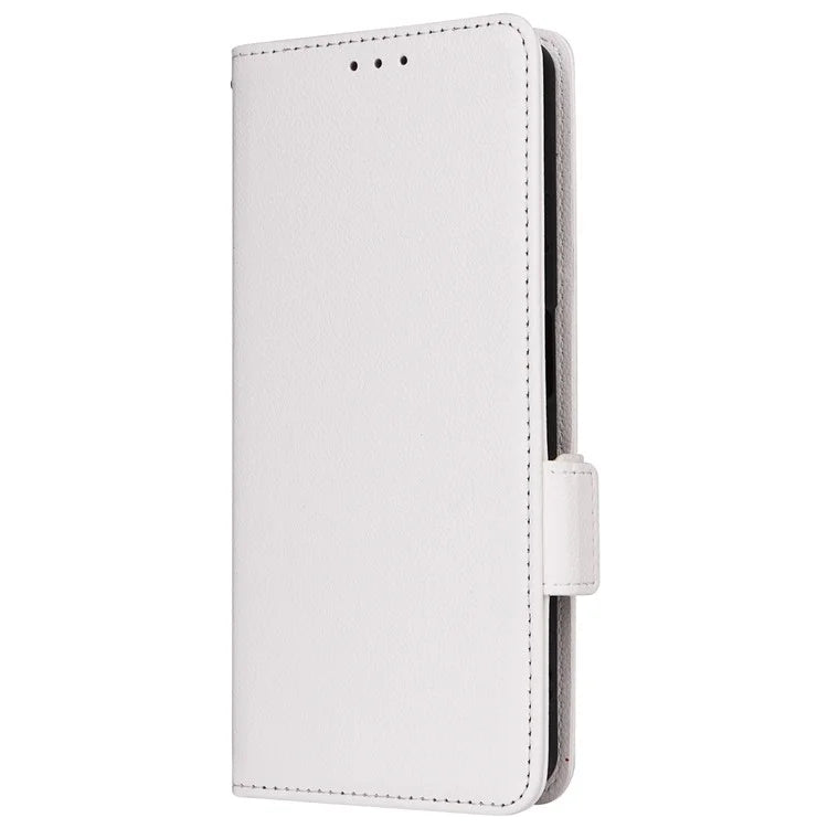 For TCL 40 NxtPaper Case Shockproof Litchi Texture PU Leather Wallet Phone Cover with Strap