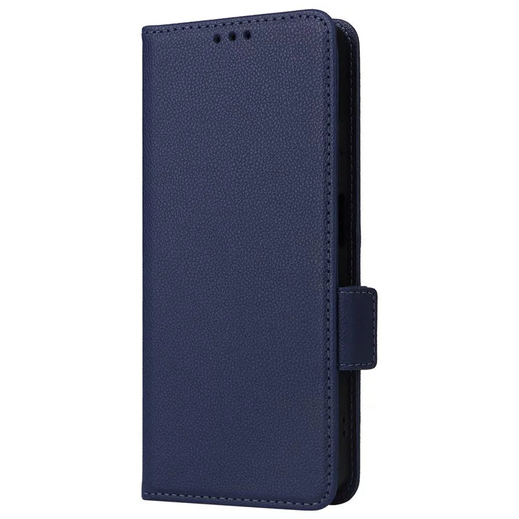 For TCL 40 NxtPaper Case Shockproof Litchi Texture PU Leather Wallet Phone Cover with Strap