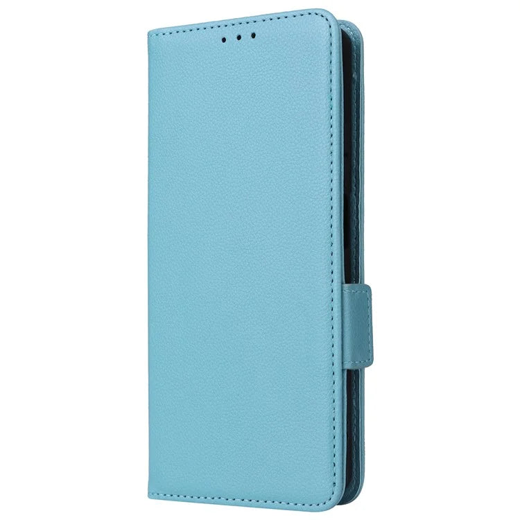 For TCL 40 NxtPaper Case Shockproof Litchi Texture PU Leather Wallet Phone Cover with Strap
