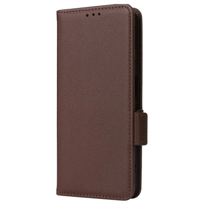 For TCL 40 NxtPaper Case Shockproof Litchi Texture PU Leather Wallet Phone Cover with Strap