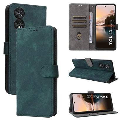 For TCL 40 NxtPaper Stand Folio Phone Case with RFID Blocking 3 Card Slot
