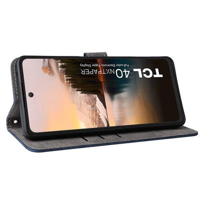 For TCL 40 NxtPaper Stand Folio Phone Case with RFID Blocking 3 Card Slot