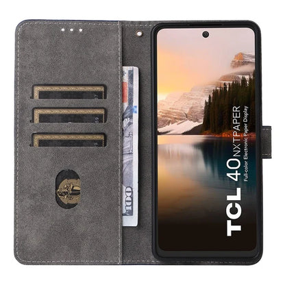 For TCL 40 NxtPaper Stand Folio Phone Case with RFID Blocking 3 Card Slot