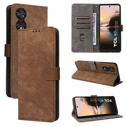 For TCL 40 NxtPaper Stand Folio Phone Case with RFID Blocking 3 Card Slot