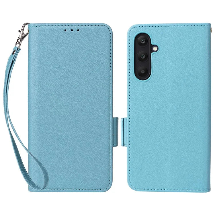 For Samsung Galaxy A25 5G (Global) (161.0 x 76.5 x 8.3mm) Magnetic Phone Case Shockproof Litchi Texture PU Leather Flip Cover