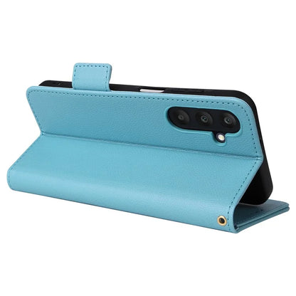 For Samsung Galaxy A25 5G (Global) (161.0 x 76.5 x 8.3mm) Magnetic Phone Case Shockproof Litchi Texture PU Leather Flip Cover