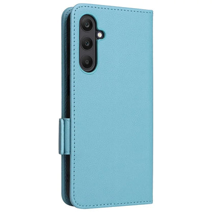 For Samsung Galaxy A25 5G (Global) (161.0 x 76.5 x 8.3mm) Magnetic Phone Case Shockproof Litchi Texture PU Leather Flip Cover
