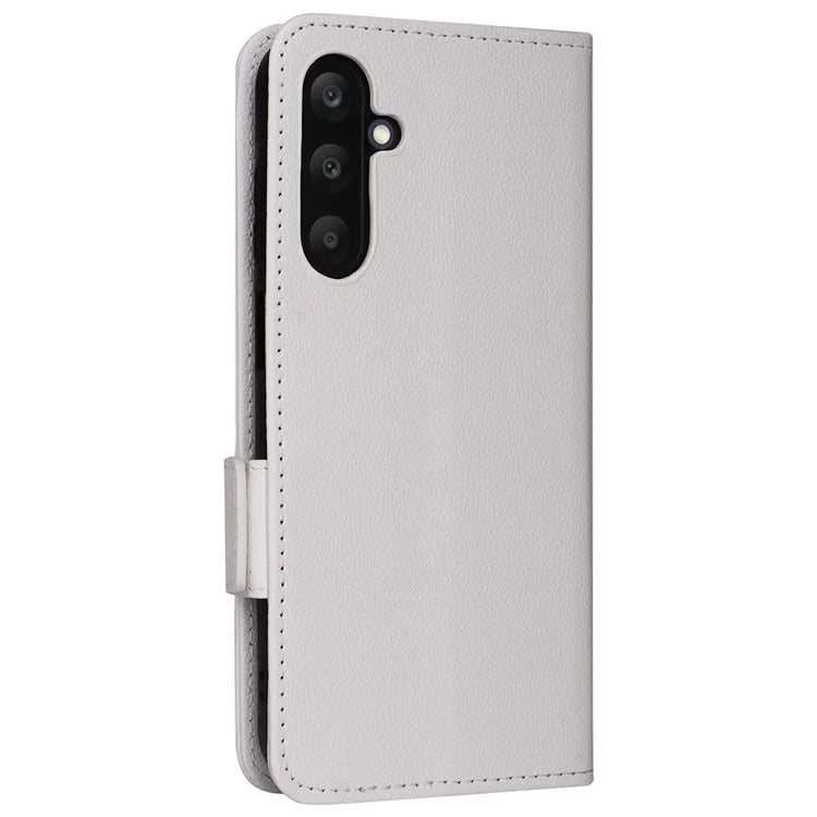 For Samsung Galaxy A25 5G (Global) (161.0 x 76.5 x 8.3mm) Magnetic Phone Case Shockproof Litchi Texture PU Leather Flip Cover