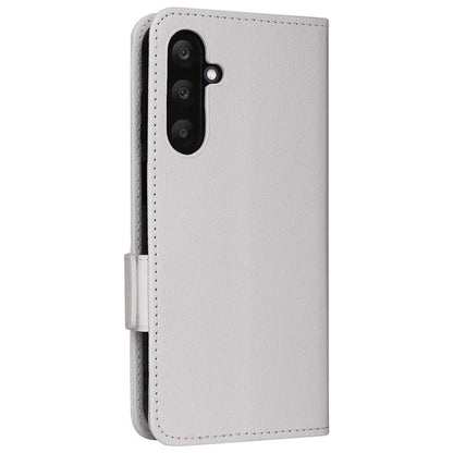 For Samsung Galaxy A25 5G (Global) (161.0 x 76.5 x 8.3mm) Magnetic Phone Case Shockproof Litchi Texture PU Leather Flip Cover