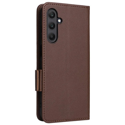 For Samsung Galaxy A25 5G (Global) (161.0 x 76.5 x 8.3mm) Magnetic Phone Case Shockproof Litchi Texture PU Leather Flip Cover