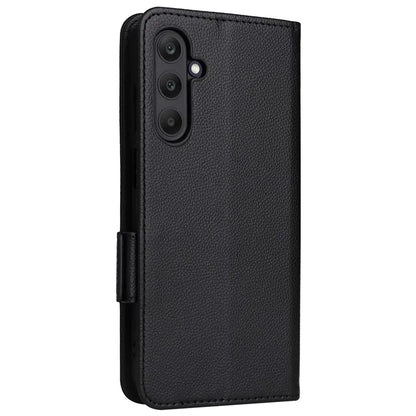 For Samsung Galaxy A25 5G (Global) (161.0 x 76.5 x 8.3mm) Magnetic Phone Case Shockproof Litchi Texture PU Leather Flip Cover