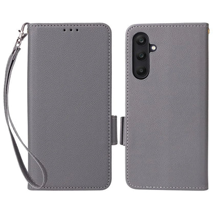 For Samsung Galaxy A25 5G (Global) (161.0 x 76.5 x 8.3mm) Magnetic Phone Case Shockproof Litchi Texture PU Leather Flip Cover