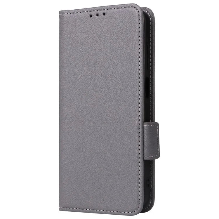 For Samsung Galaxy A25 5G (Global) (161.0 x 76.5 x 8.3mm) Magnetic Phone Case Shockproof Litchi Texture PU Leather Flip Cover
