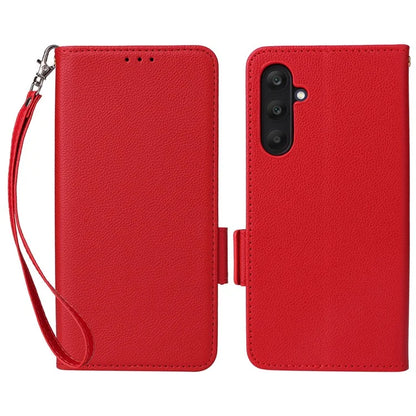 For Samsung Galaxy A25 5G (Global) (161.0 x 76.5 x 8.3mm) Magnetic Phone Case Shockproof Litchi Texture PU Leather Flip Cover